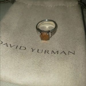 David Yurman citrine and Diamond Petite Wheaton